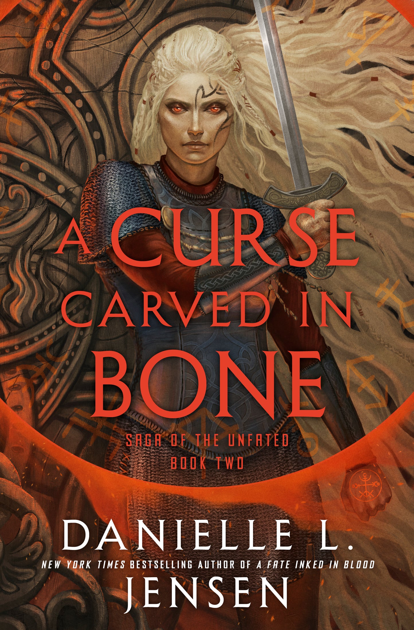 A Curse Carved in Bone (Saga of the Unfated #2) by Danielle L Jensen-Hardcover NEW