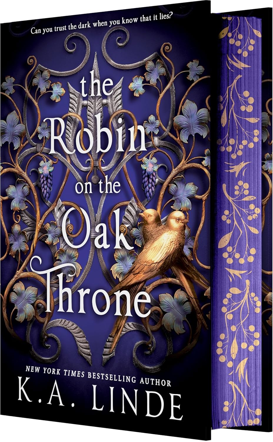 The Robin on the Oak Throne (The Oak and Holly Cycle #2) by K.A Linde-Hardcover NEW