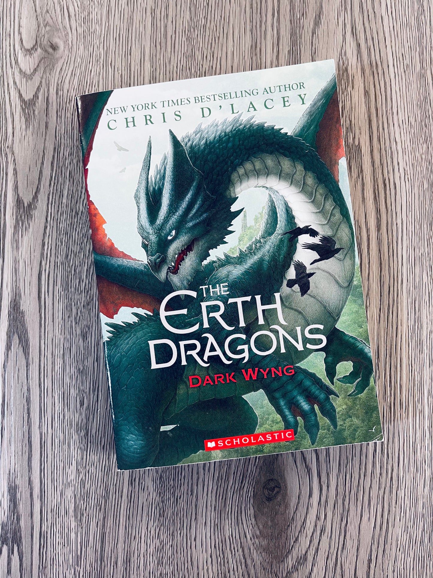 Dark Wyng ( The Erth Dragons #2) by Chris D'Lacey-Used