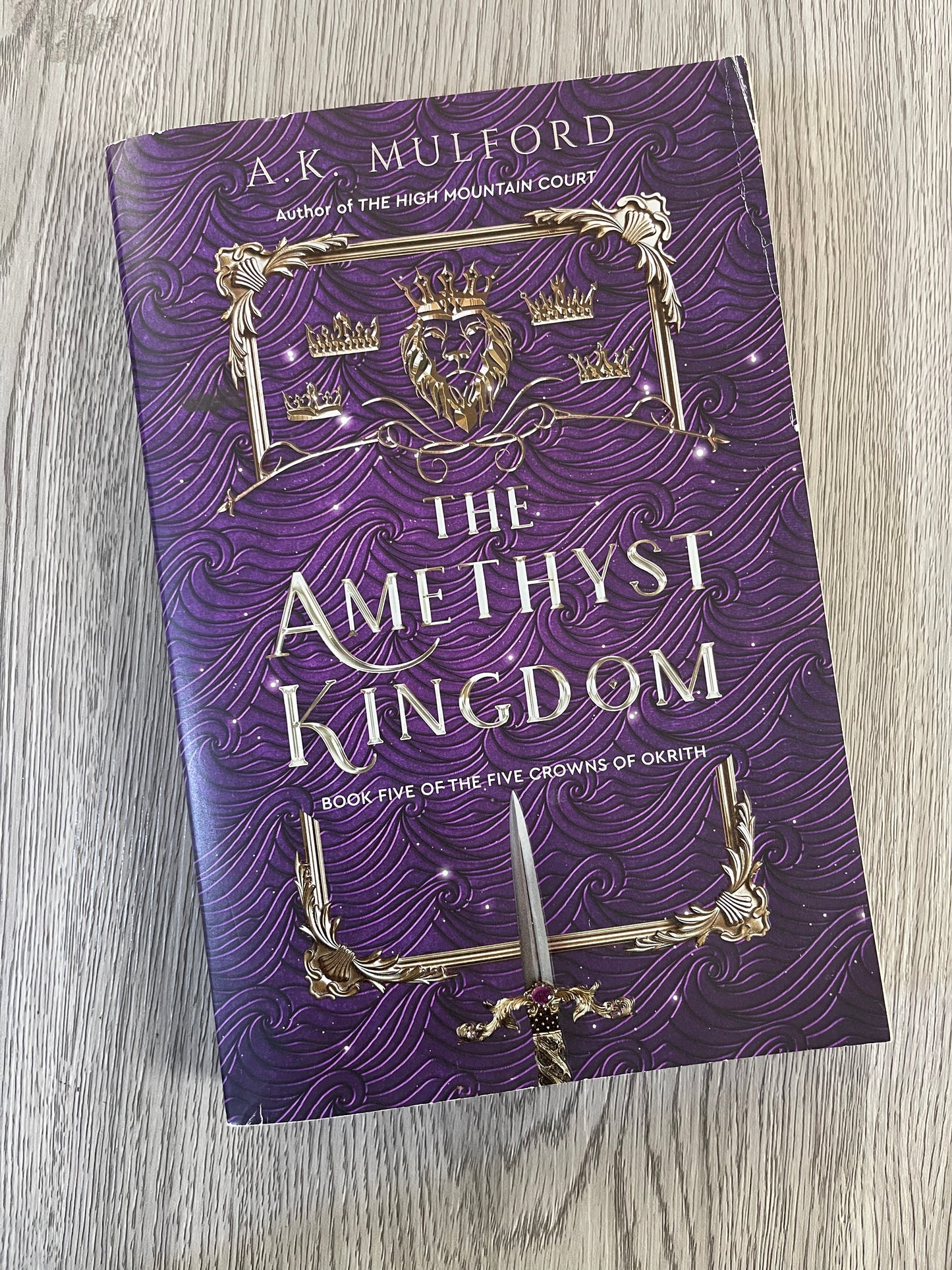 The Amethyst Kingdom (The Five Crowns of Okrith #5) by A.K. Mulford-Used