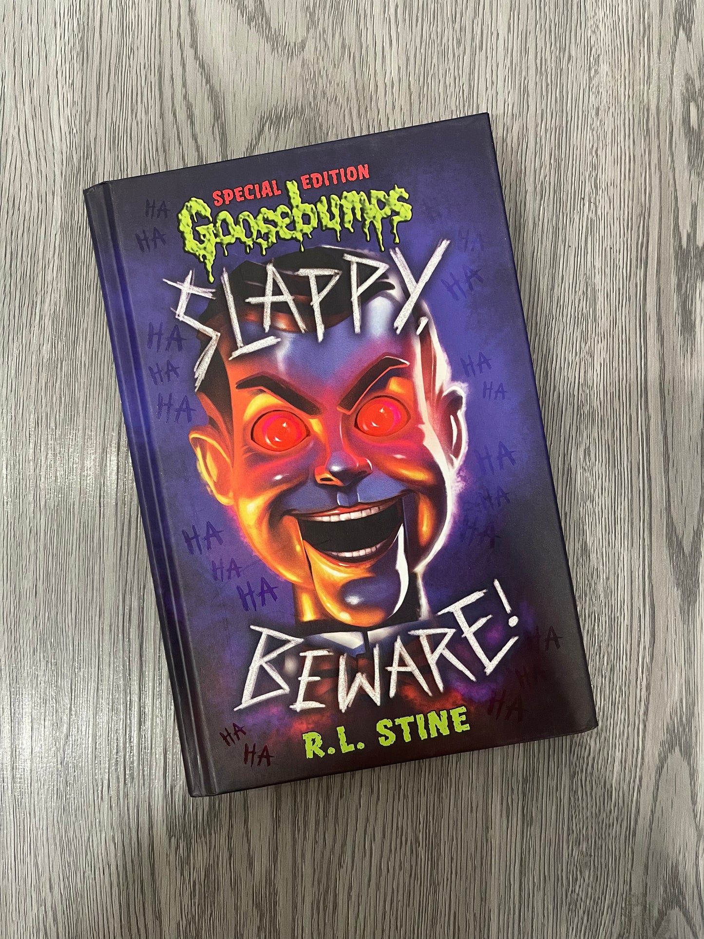 Goosebumps: Slappy Beware (Night of the Living Dummy #16) by R.L Stine-Hardcover Used