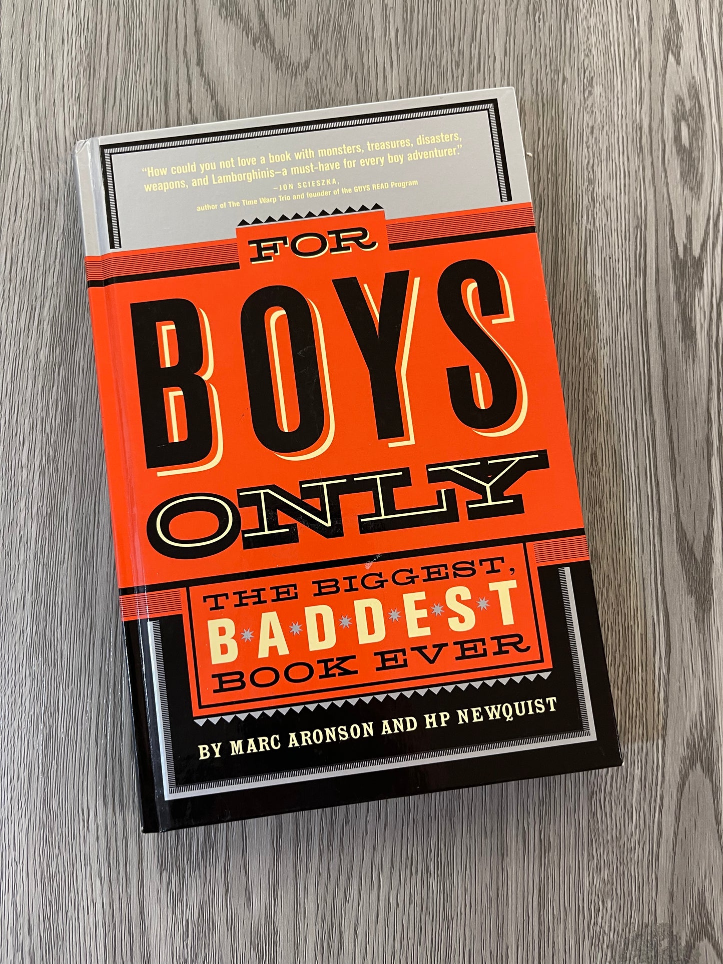 For Boys Only: The Biggest Baddest Book Ever by Marc Aronson-Hardcover Used