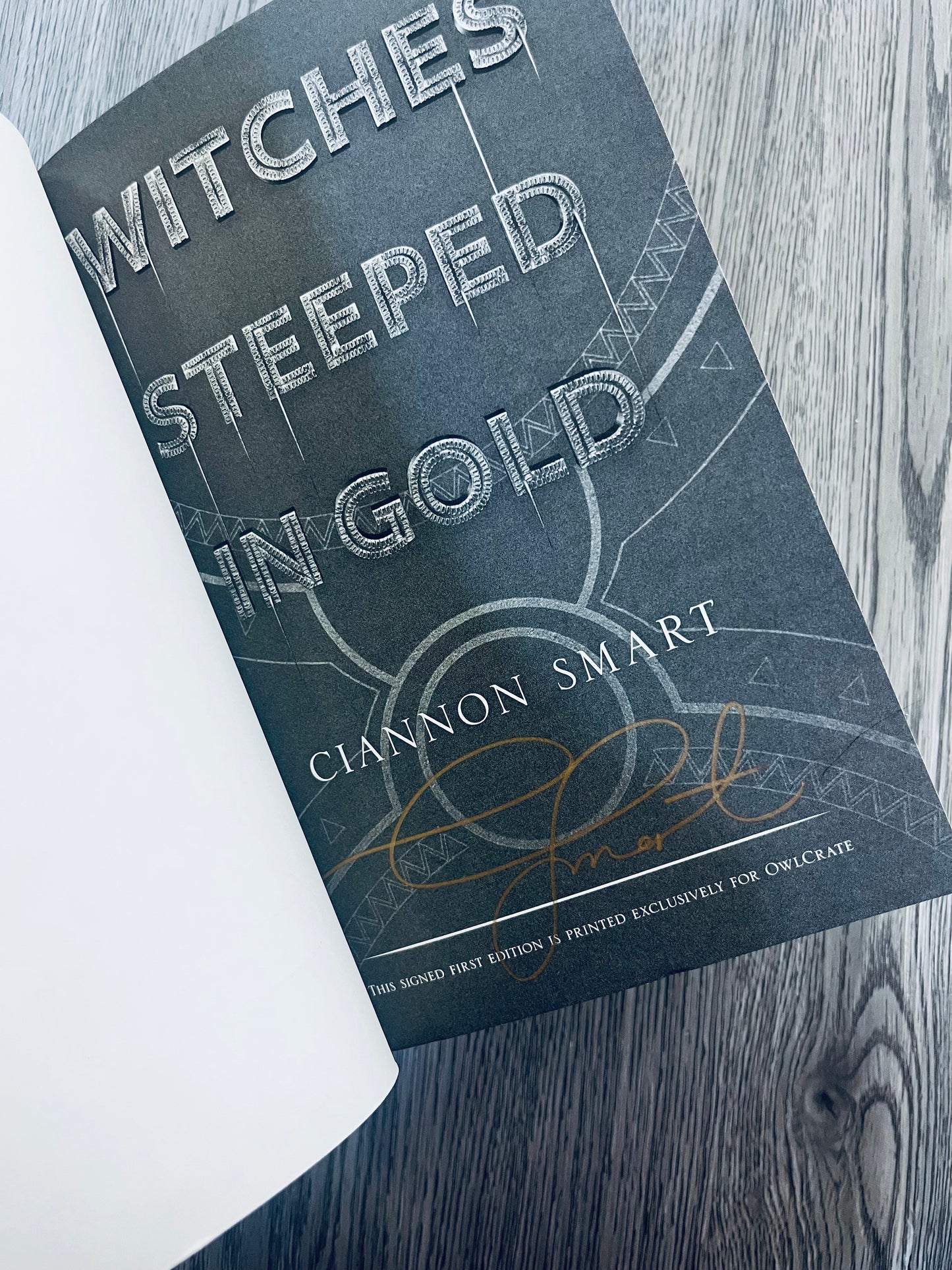 Witches Steeped in Gold (Witches Steeped in Gold #1) by Ciannon Smart - Hardcover - SIGNED