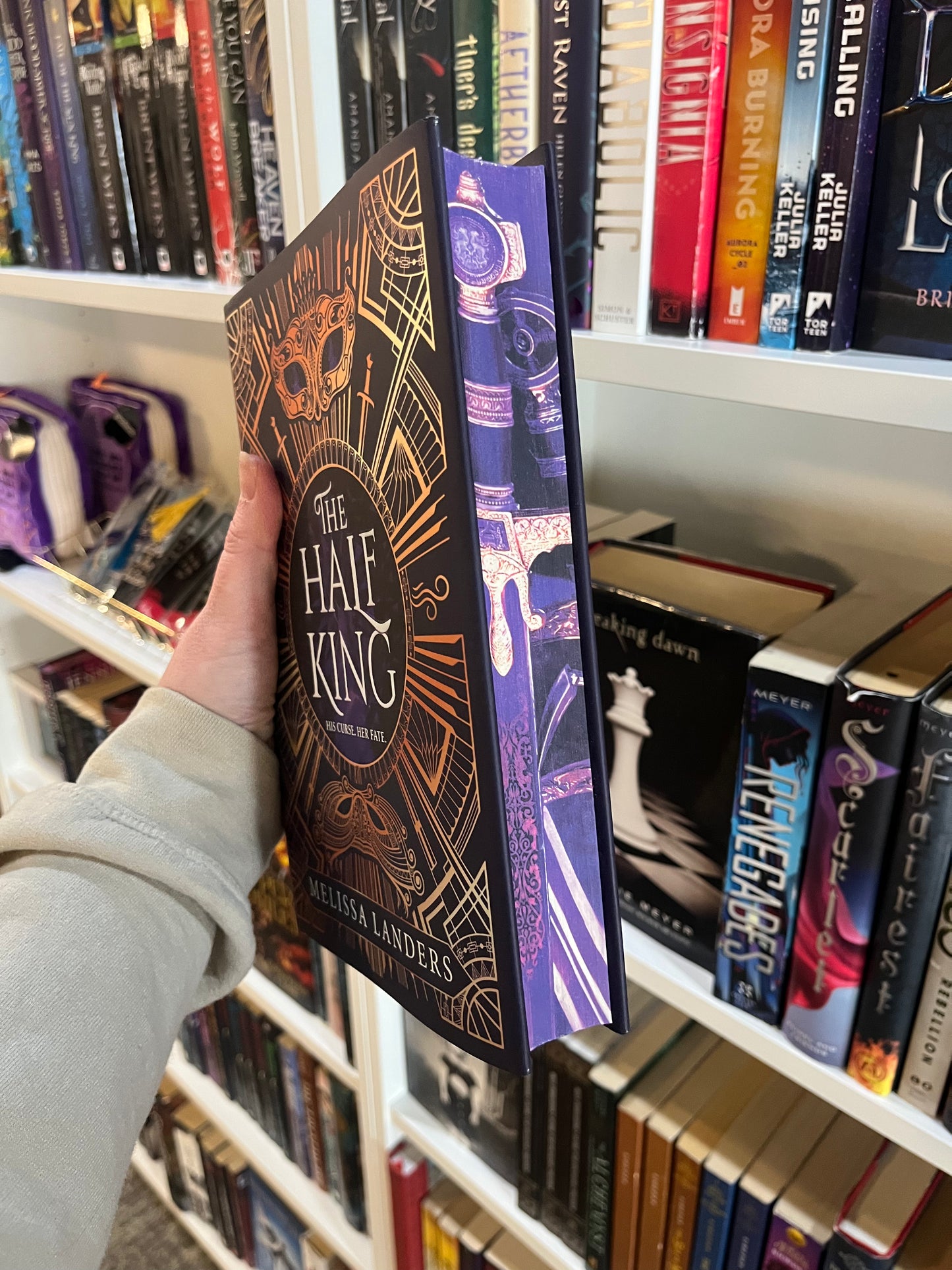 The Half King by Melissa Landers - Hardcover Sprayed Edges Used