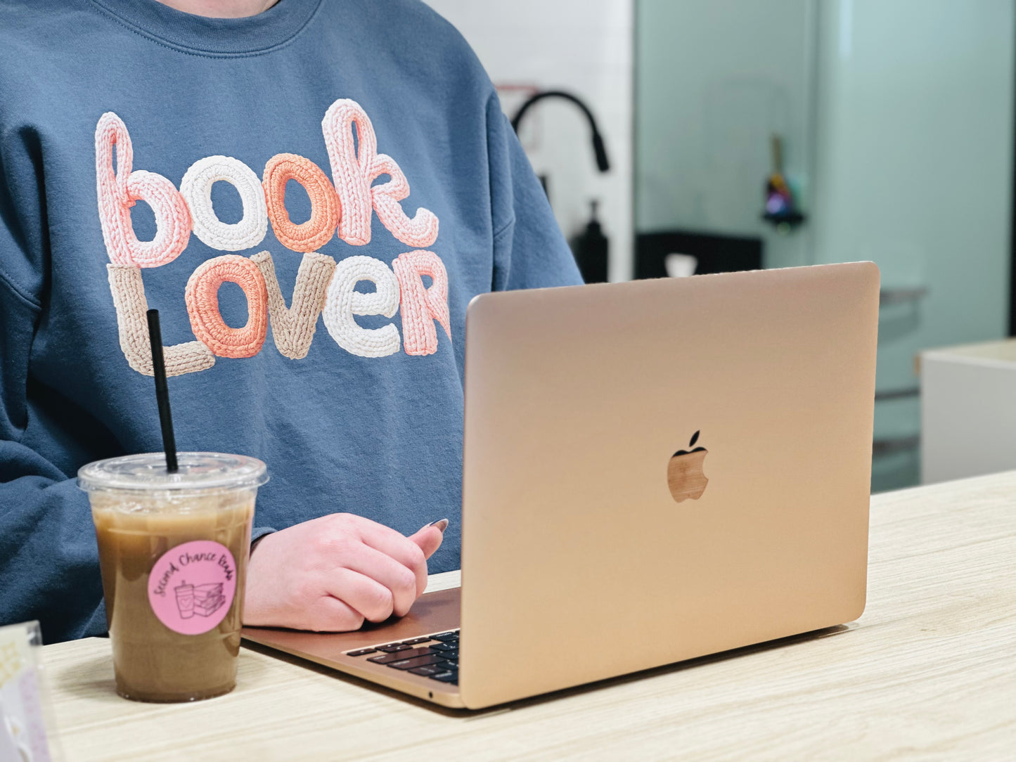 Sweater: Book Lover - Indigo Blue