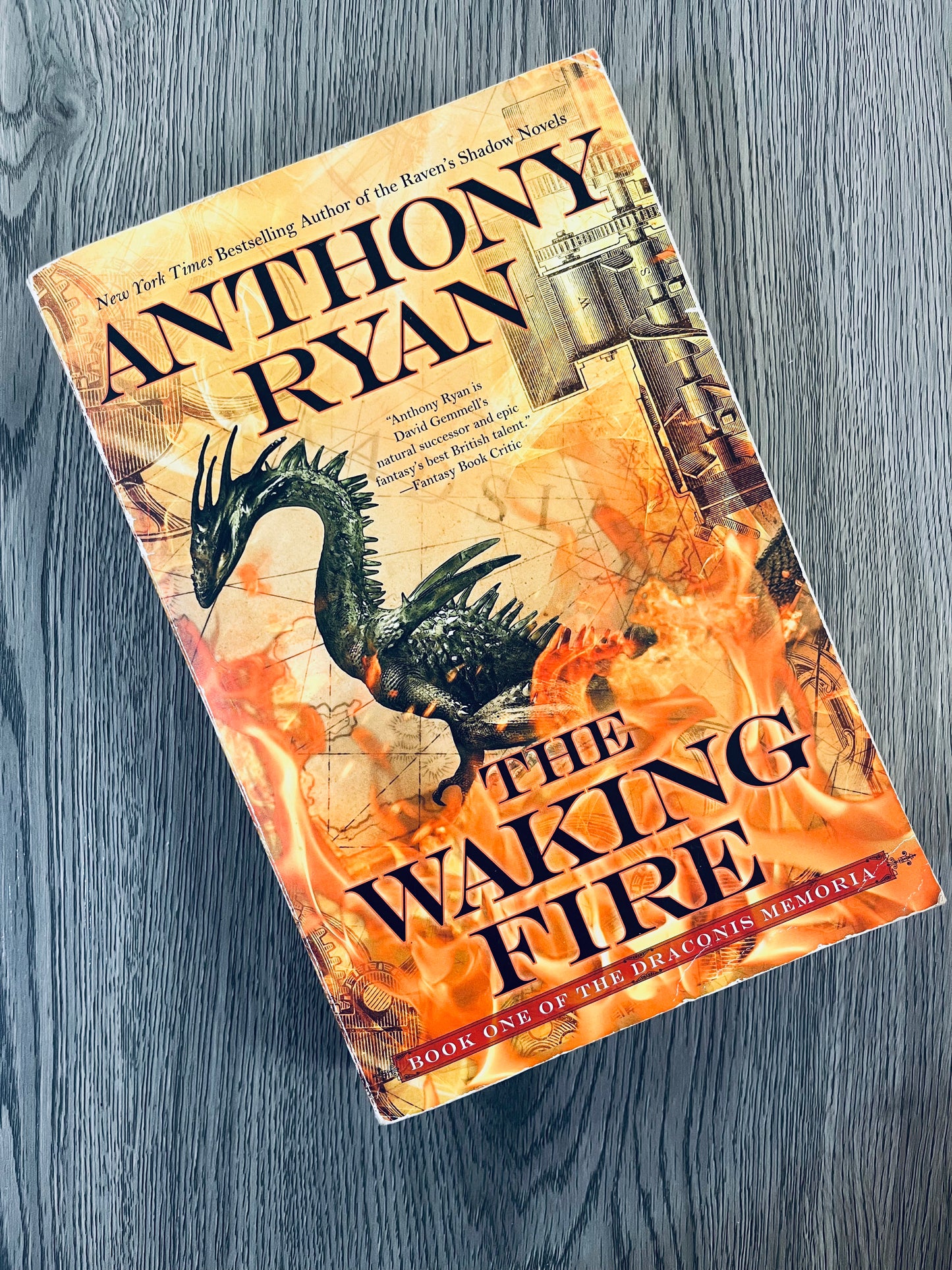 The Waking Fire (The Draconis Memoria #1) by Anthony Ryan-Used