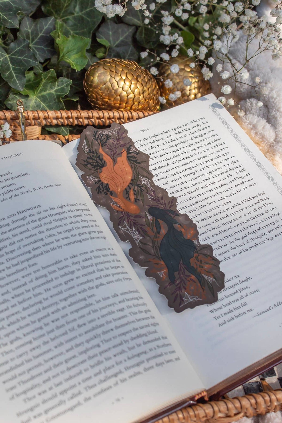 Spooky Fish Fantasy Halloween Die-Cut Bookmark