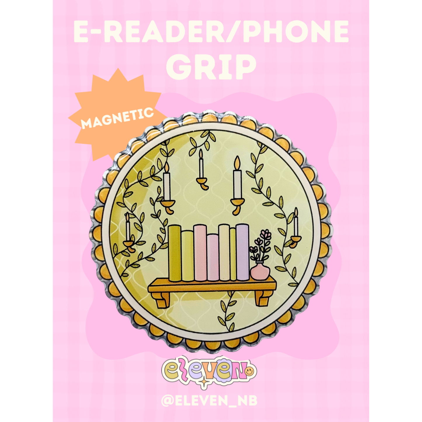 Magic Bookshelf E-Reader/Phone Grip