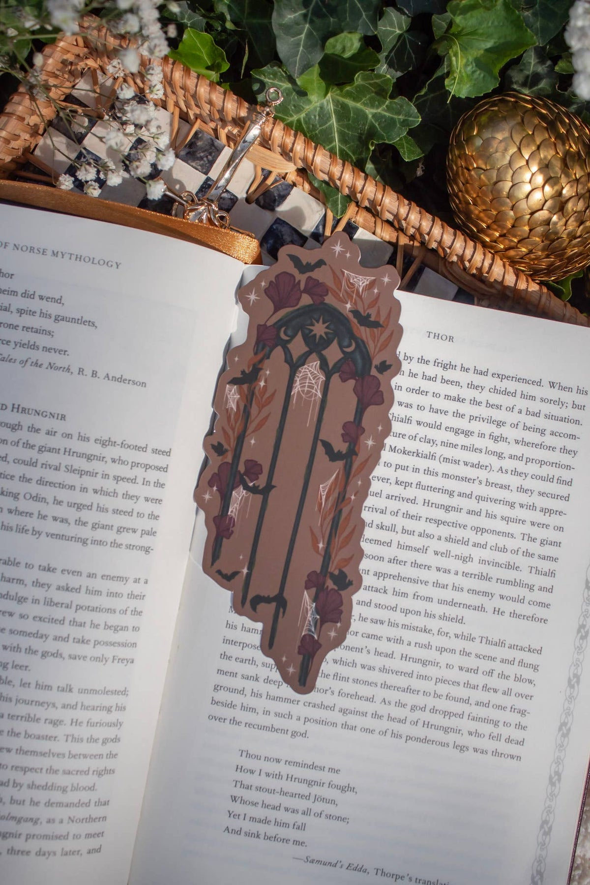 Haunted Castle Window Spooky Halloween Die-Cut Bookmark