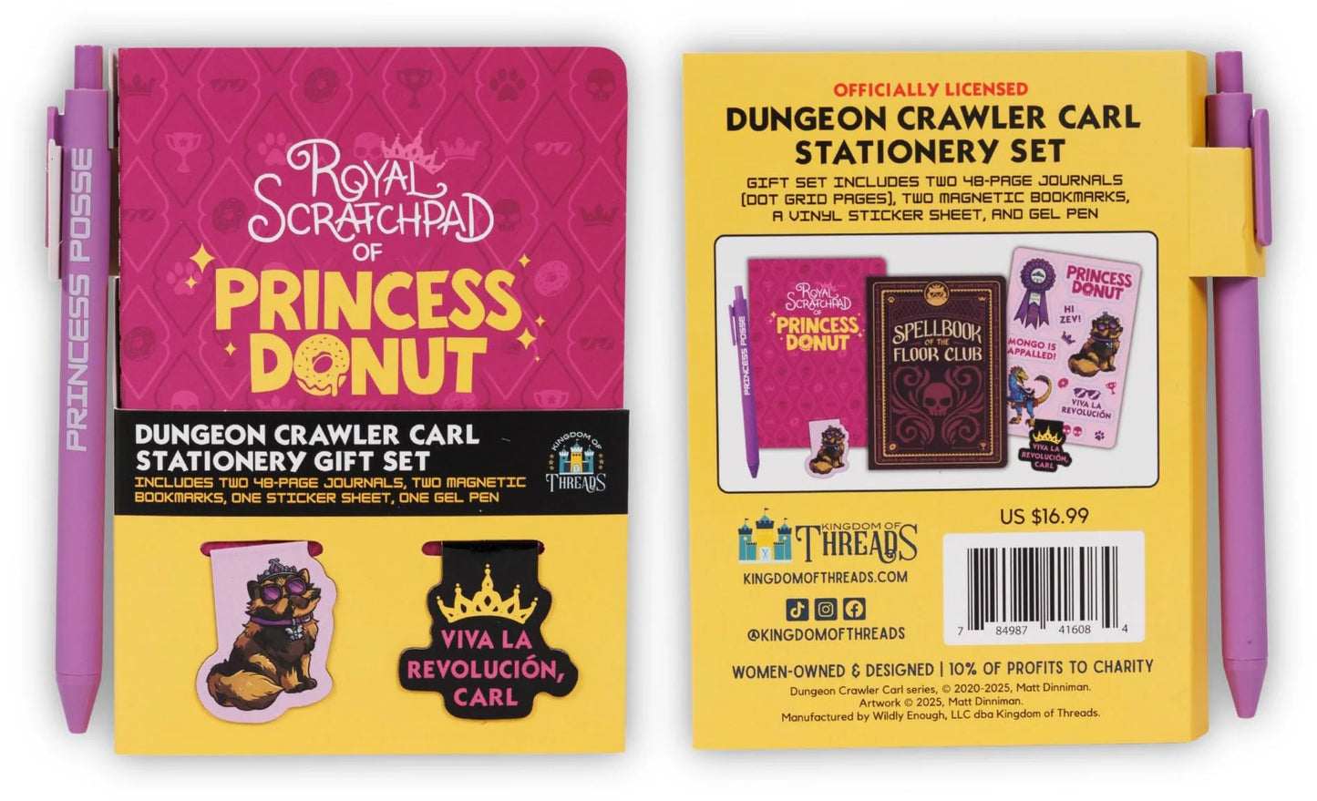 Dungeon Crawler Carl Stationery Gift Set - Donut's Version