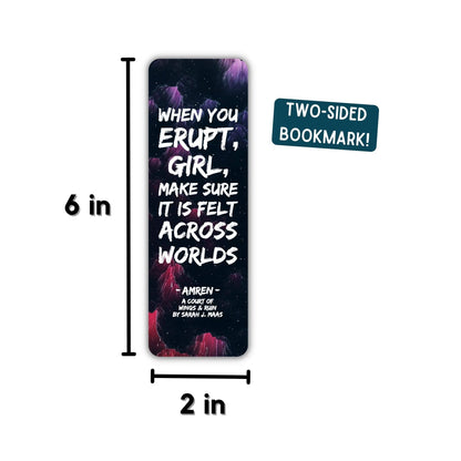 When You Erupt Girl Bookmark | ACOTAR
