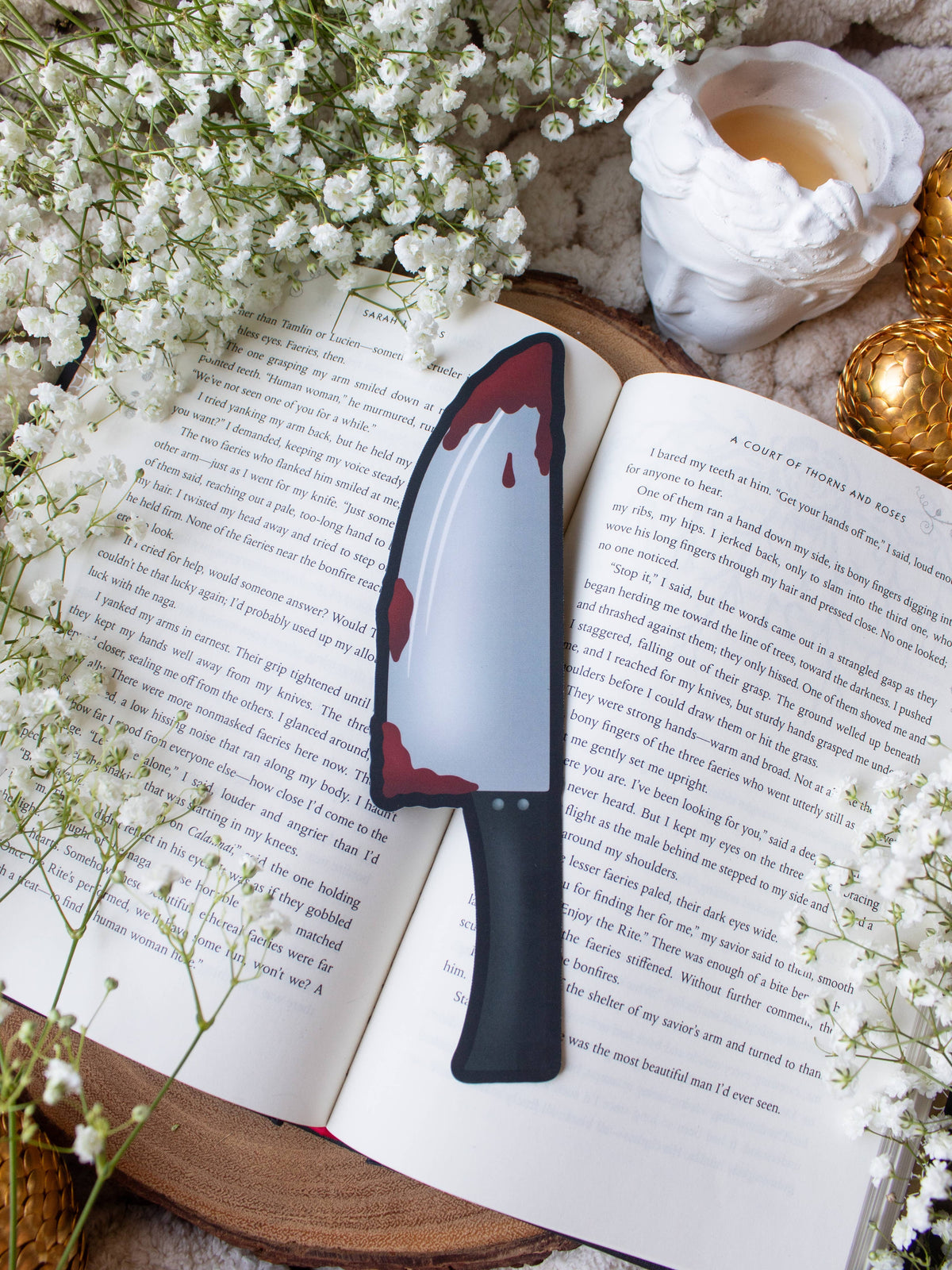 Knife Spooky Halloween Die-Cut Bookmark