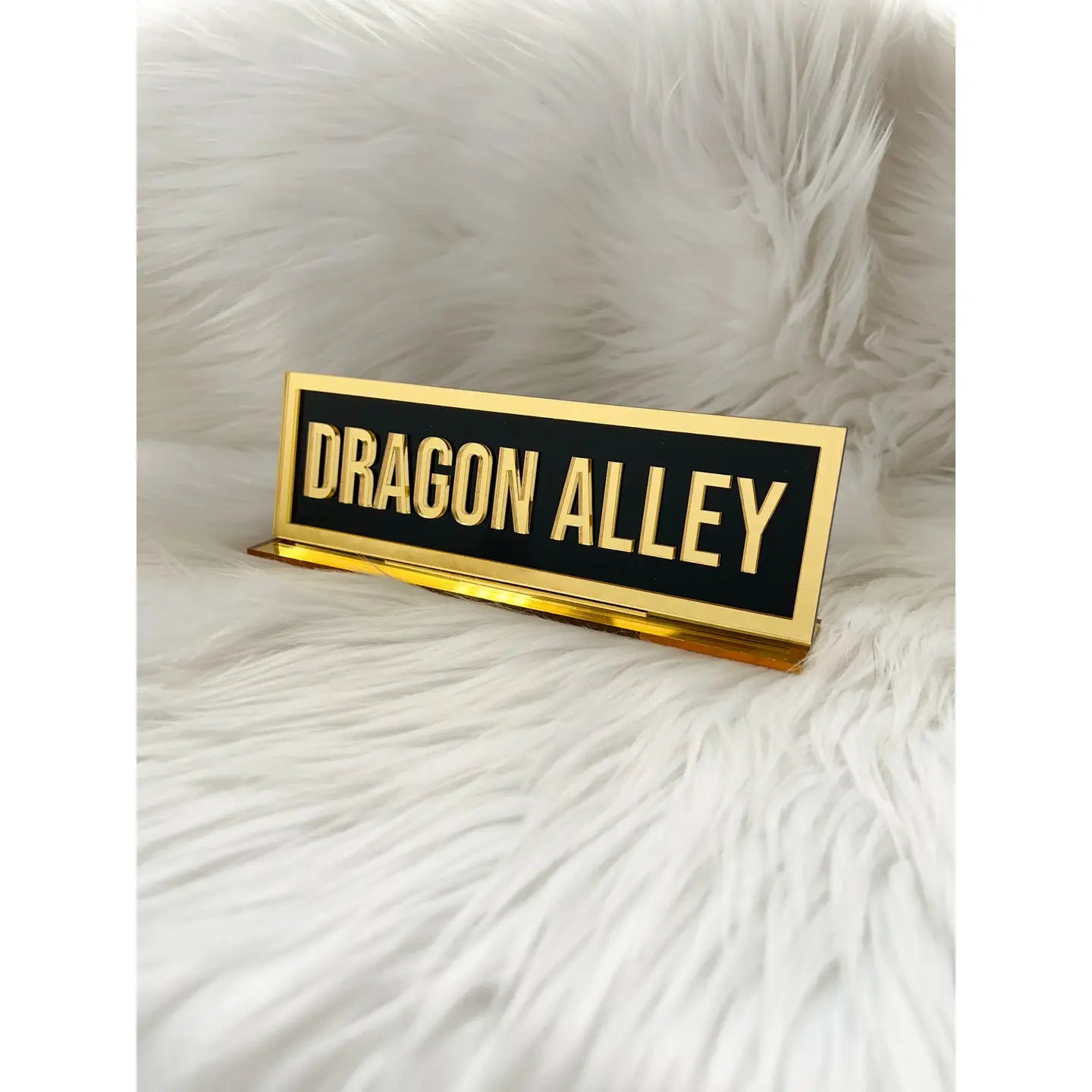 Acrylic Shelf Sign with Stand