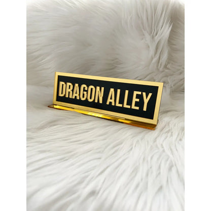 Acrylic Shelf Sign with Stand