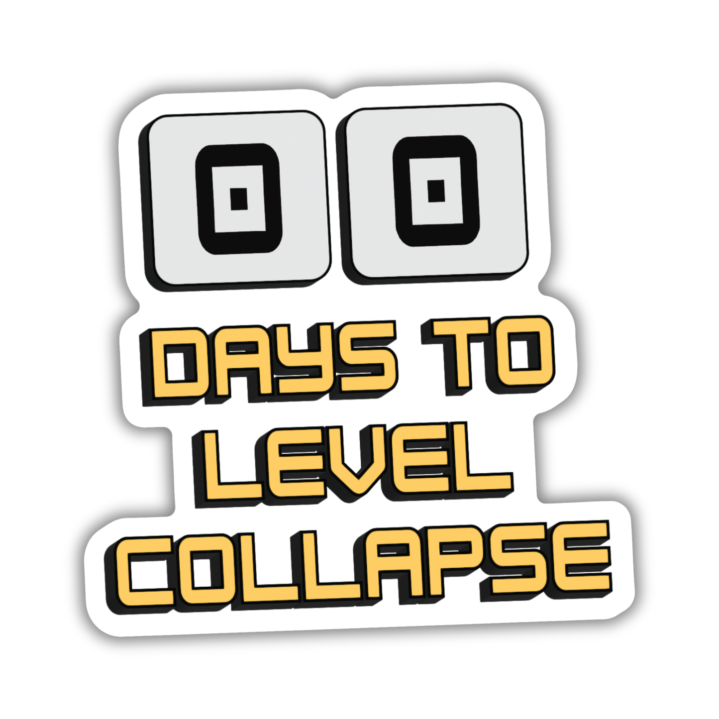 Days to Level Collapse Sticker | Dungeon Crawler Carl
