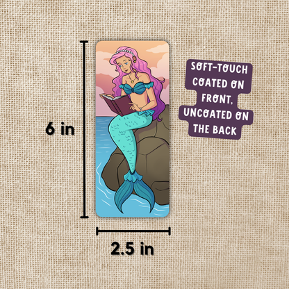 Reading Mermaid Book Tracker Bookmark