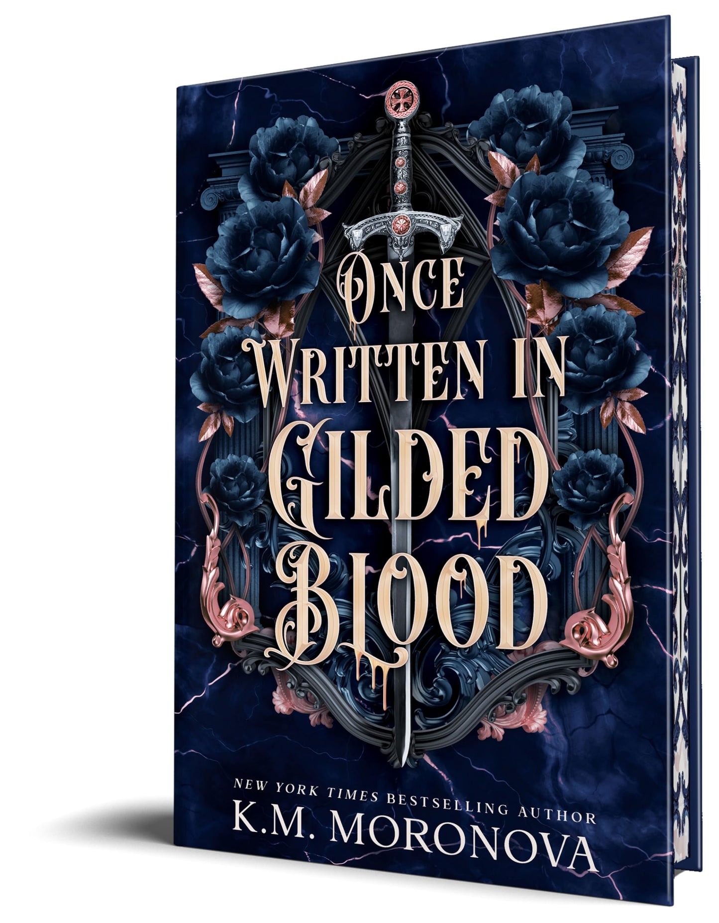 Once Written in Gilded Blood (Cruel Fates Duet, 2) by K.M. Moronova - Deluxe Edition Hardcover New