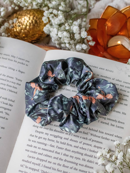 Bookish Satin Scrunchie | Fourth Wing Tairn and Andarna