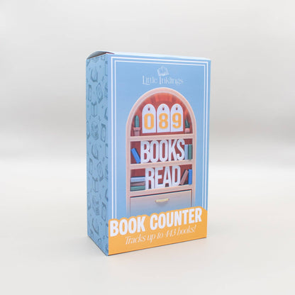 Book Counter - 3D Printed Shelf Decor