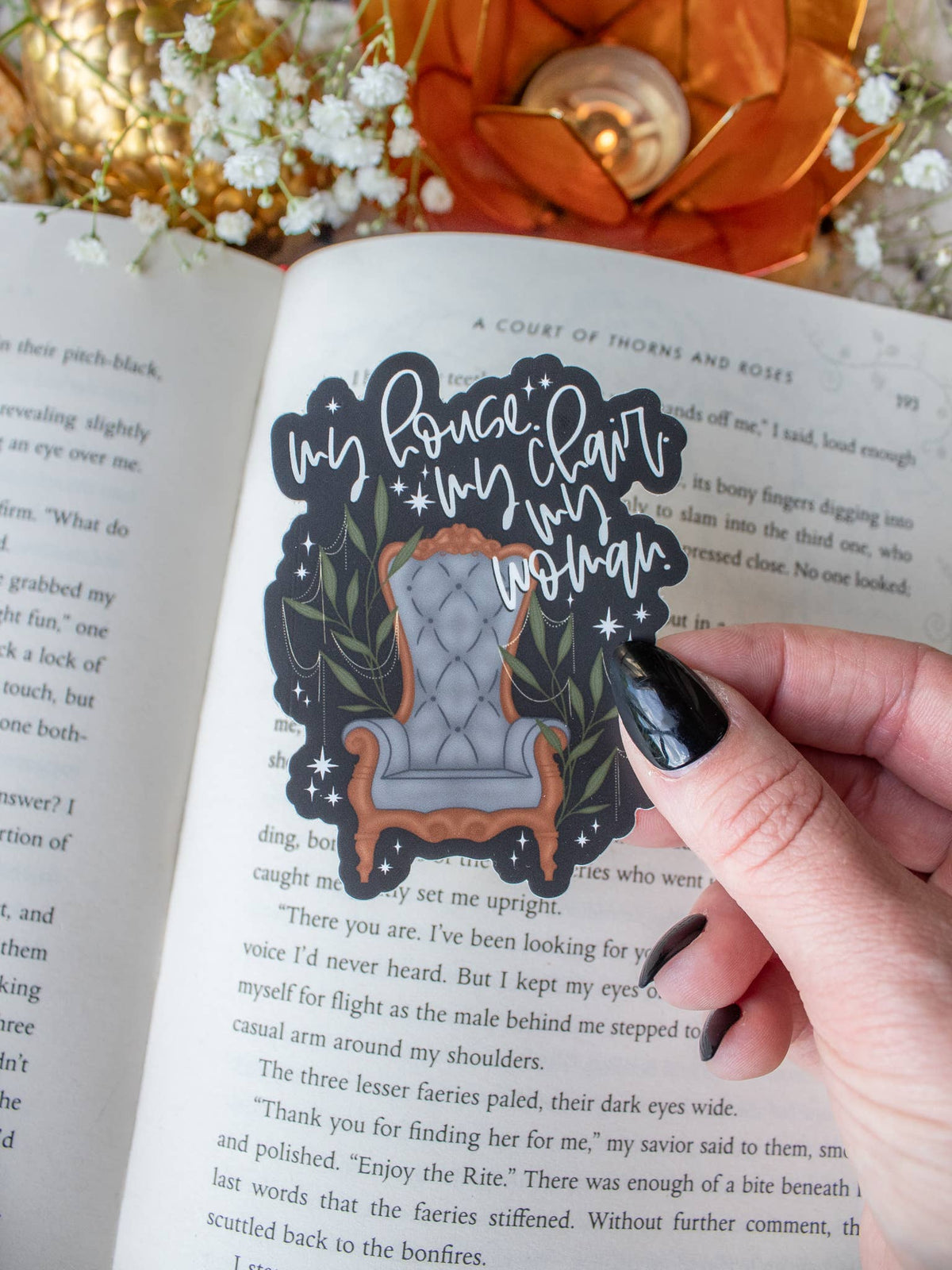 Fourth Wing | Xaden's Throne - My House My Woman Sticker