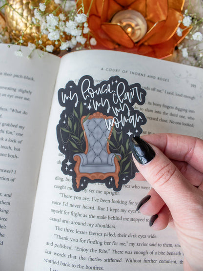 Fourth Wing | Xaden's Throne - My House My Woman Sticker