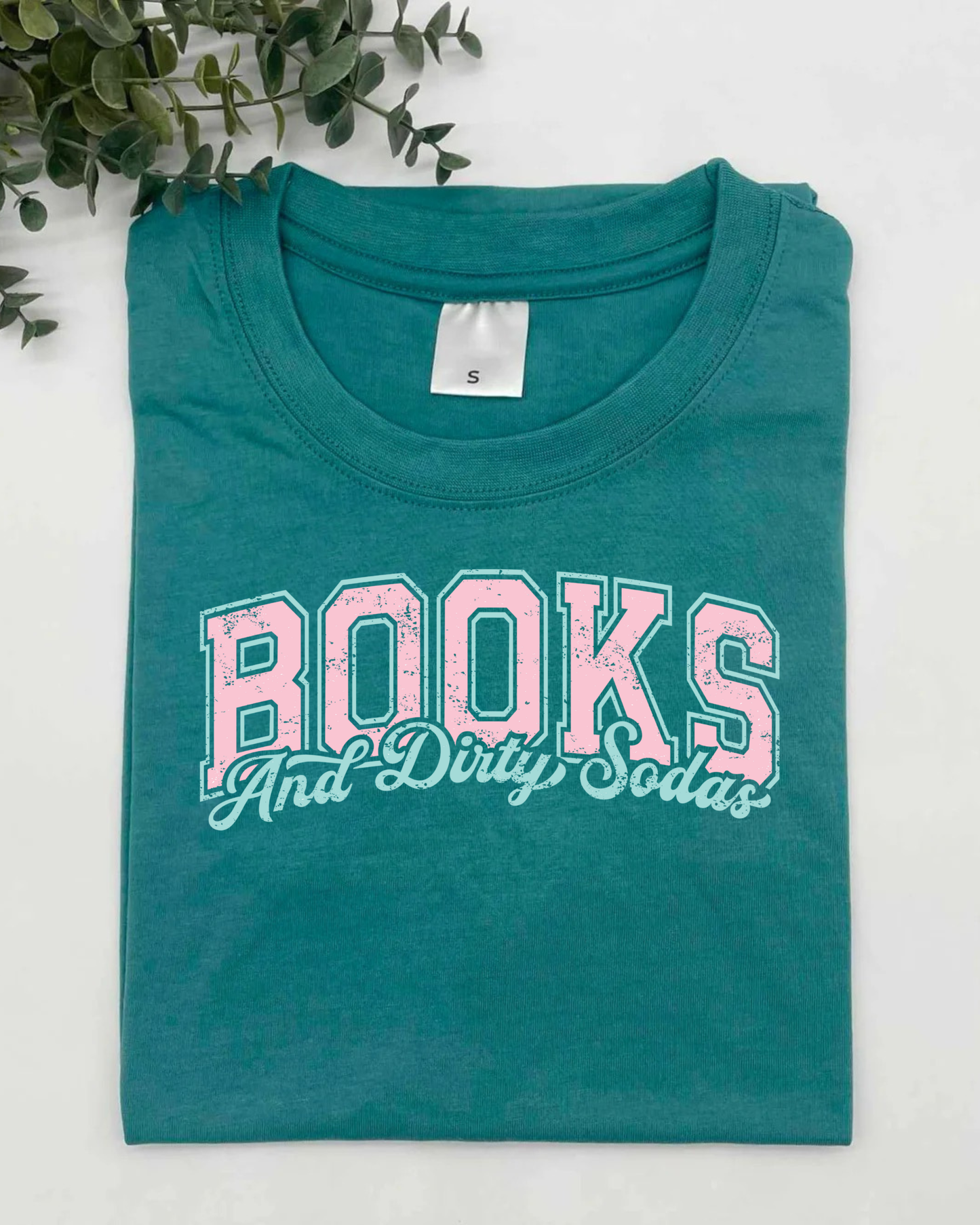 T-Shirt: Books & Dirty Soda