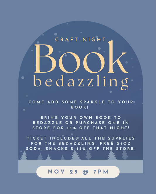 Book Bedazzling Craft Night