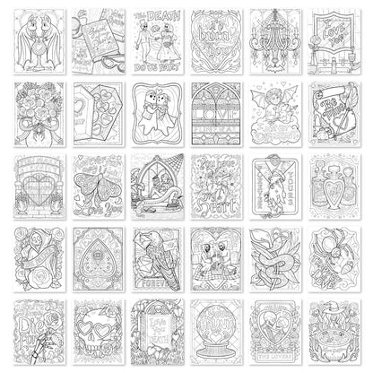 Waiting for the Night Gothic Love Coloring Book