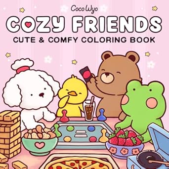 Cozy Friends Coloring Book by Coco Wyo - New