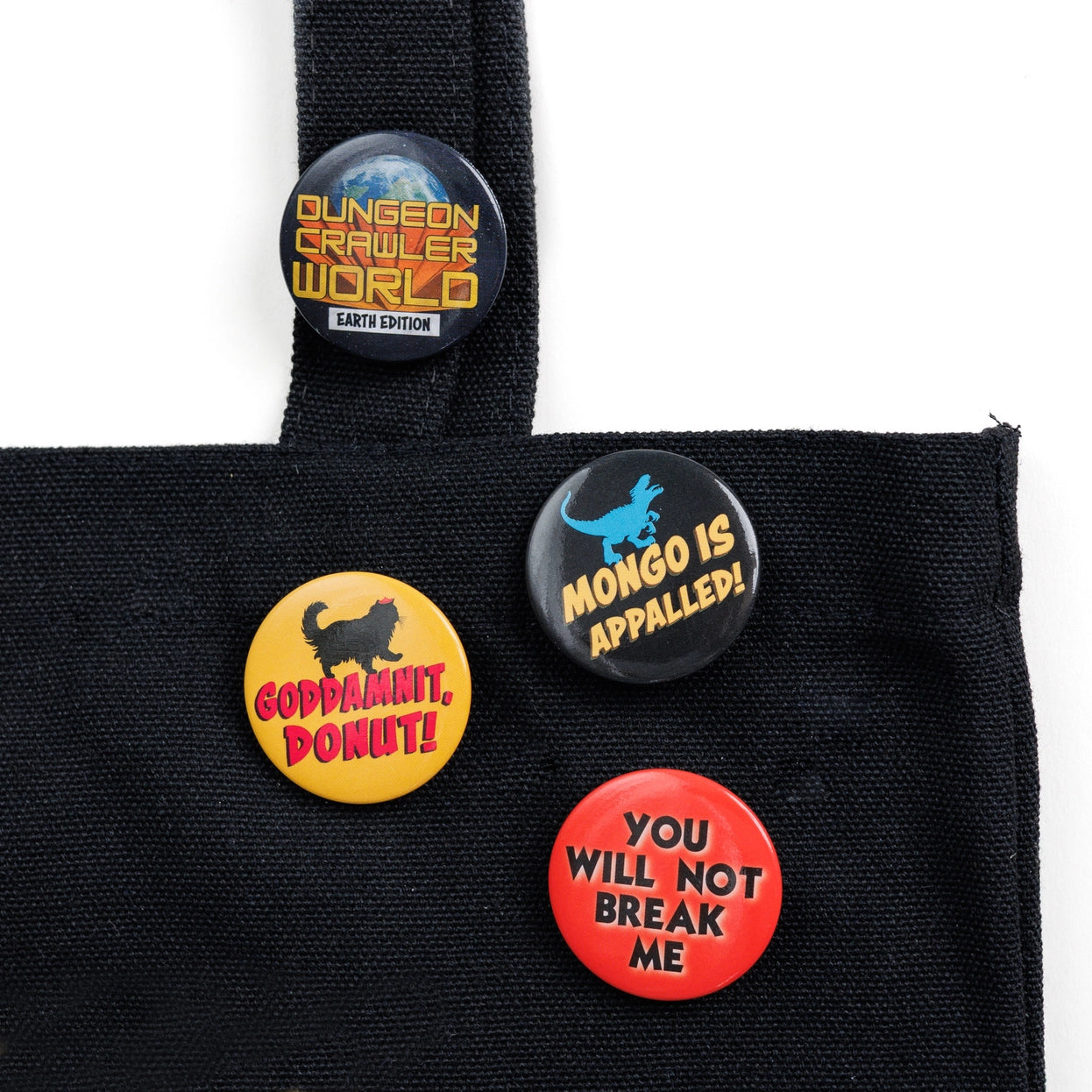 Dungeon Crawler Carl Button Pin Set