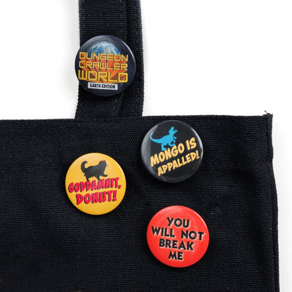 Dungeon Crawler Carl Button Pin Set