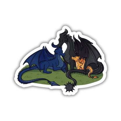Tairn, Sgaeyl and Andarna Sticker | Fourth Wing