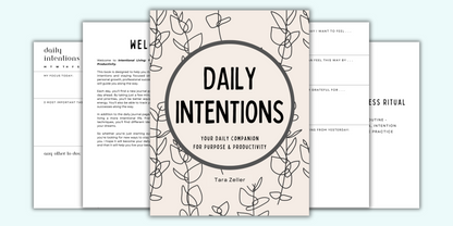 Intentional Living: Your Daily Companion for Purpose and Productivity by Tara Zeller - Local Author New
