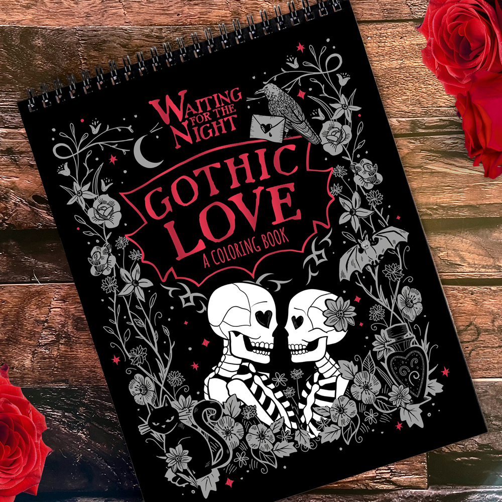 Waiting for the Night Gothic Love Coloring Book