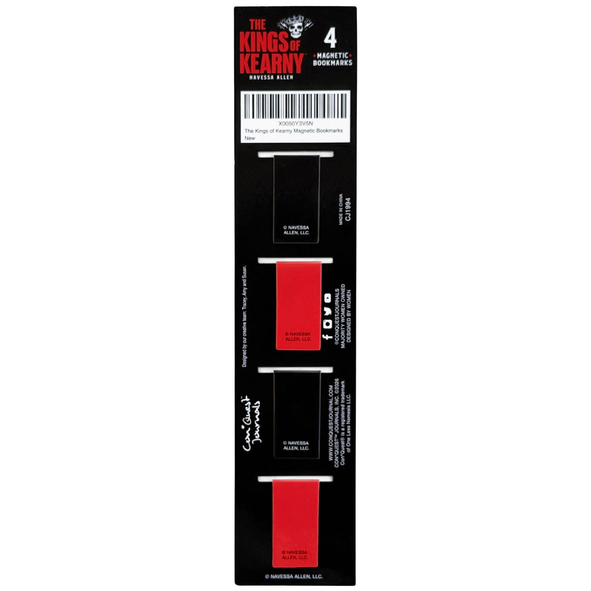 The Kings of Kearny Magnetic Bookmarks (4-Pack)
