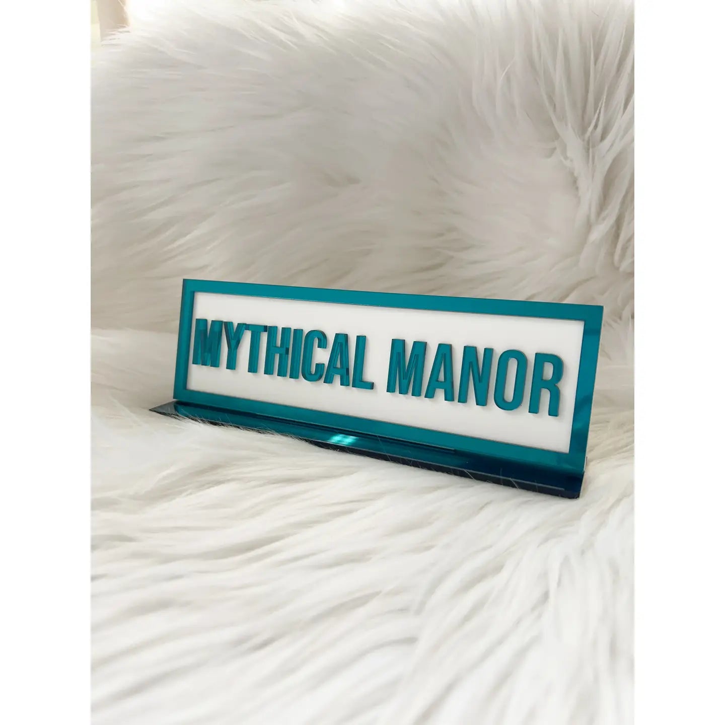 Acrylic Shelf Sign with Stand