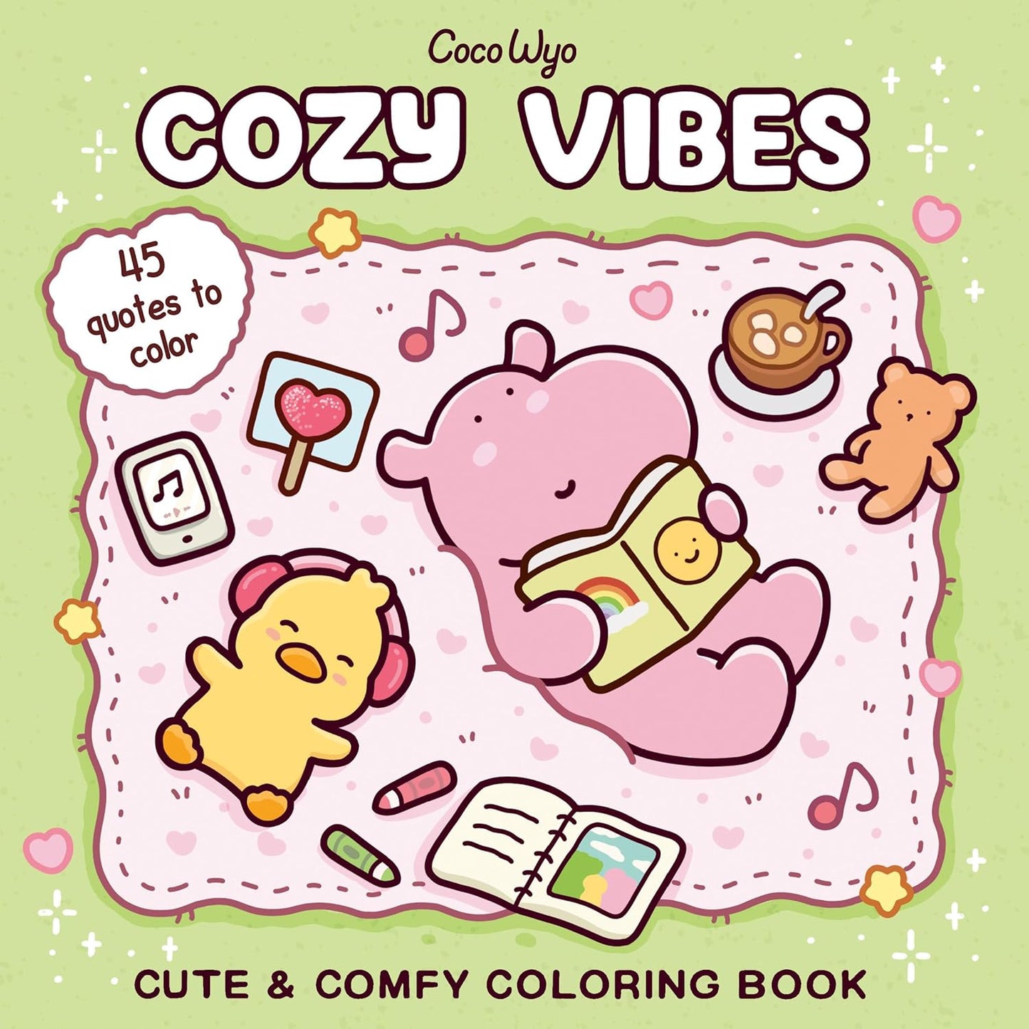 Cozy Vibes Coloring Book by Coco Wyo - New