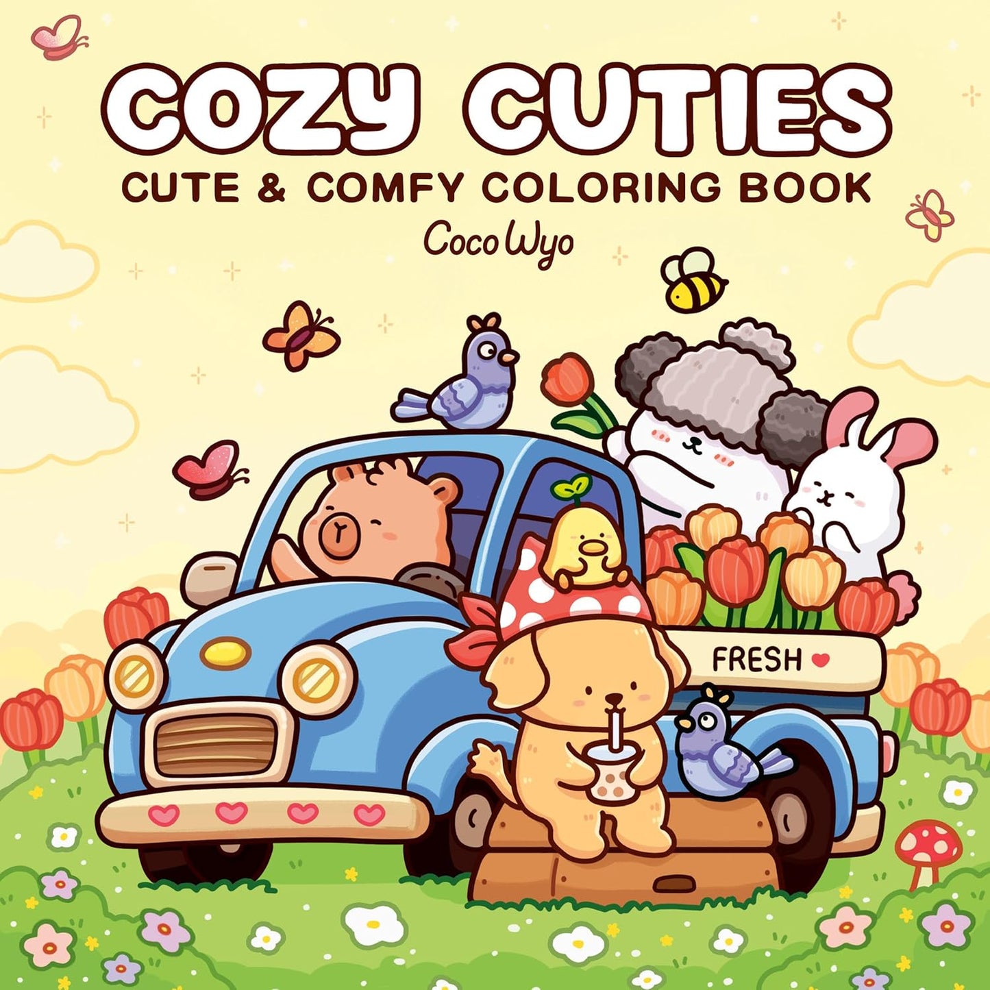 Cozy Cuties: Cute & Comfy Coloring Book by Coco Wyo
