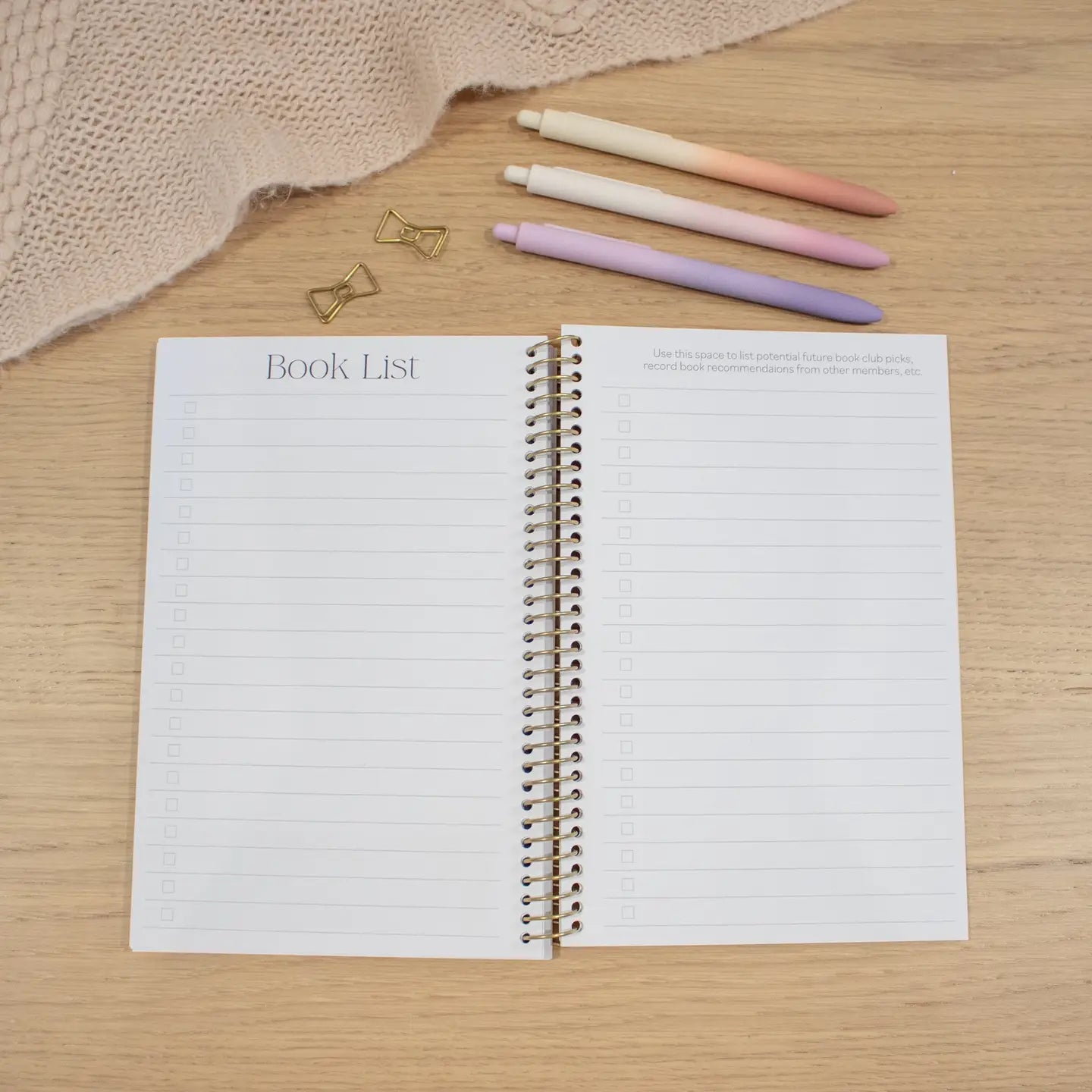 Book Club Journal