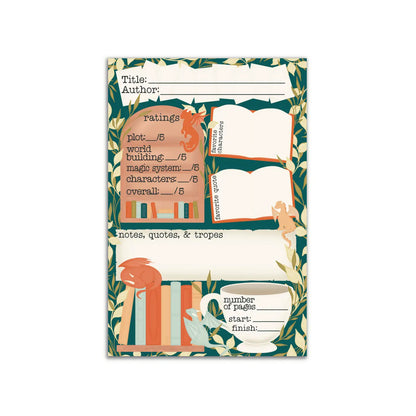 4x6 Book Review Post-It Notepad