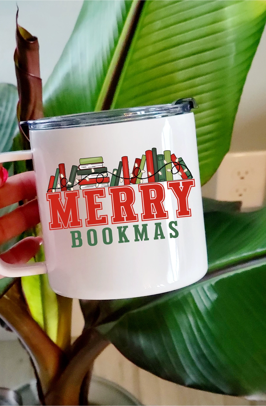 DIYxe: Merry Bookmas Stainless Steel 17oz Coffee Mug