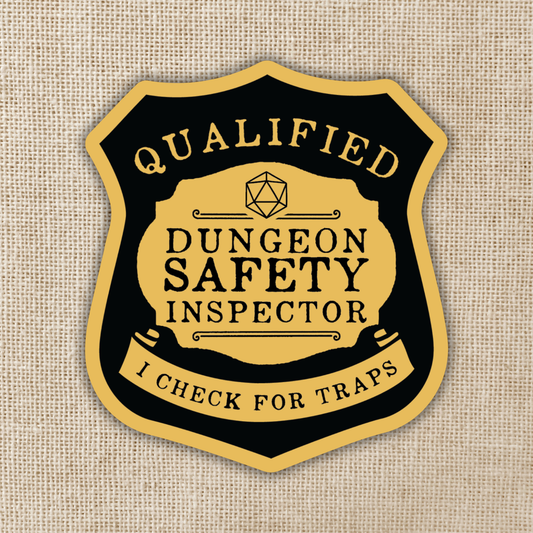 Dungeon Safety Inspector Sticker