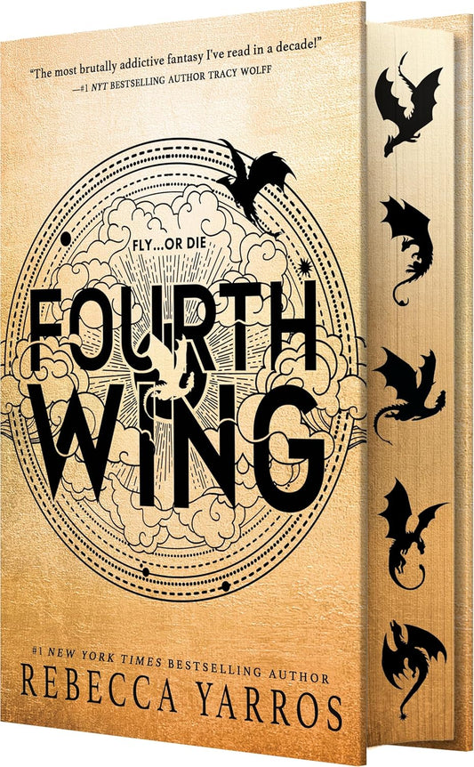PREORDER: Fourth Wing (Wing and Claw Collection) with dragon edges by Rebecca Yarros-Hardcover New