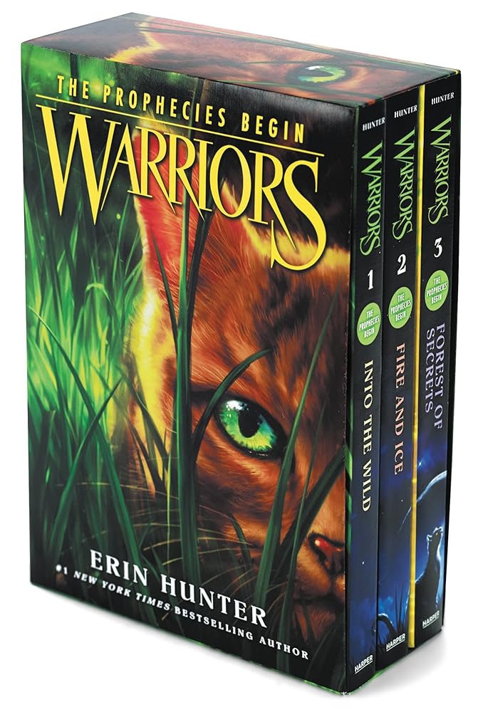 Warriors Box Set: Volumes 1 to 3: Into the Wild, Fire and Ice, Forest of Secrets (Warriors: The Prophecies Begin) cover image