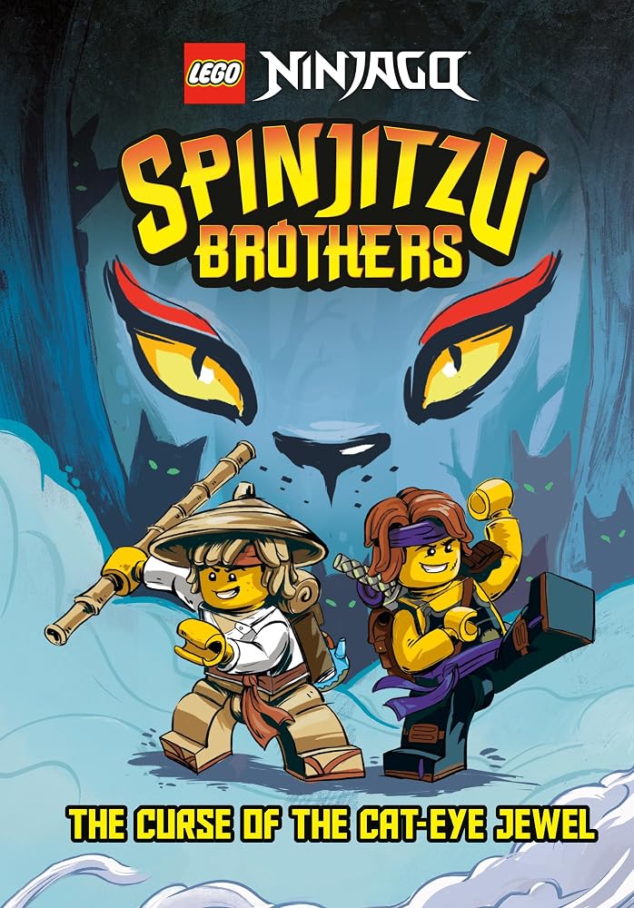 Spinjitzu Brothers #1: The Curse of the Cat-Eye Jewel (LEGO Ninjago) (A Stepping Stone Book) cover image