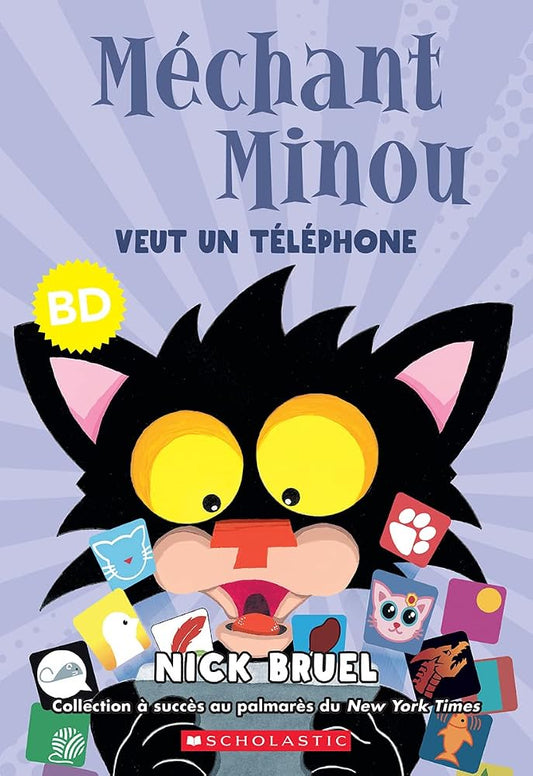 Méchant Minou Veut Un Téléphone (Bd) (French Edition) cover image