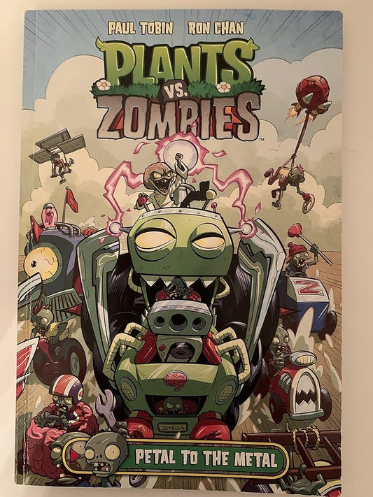 Plants vs. Zombies Volume 5: Petal to the Metal [Juvenile Fiction Graphic Novel] cover image