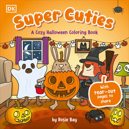 Super Cuties: A Cozy Halloween Coloring Book by Rosie Bay - New