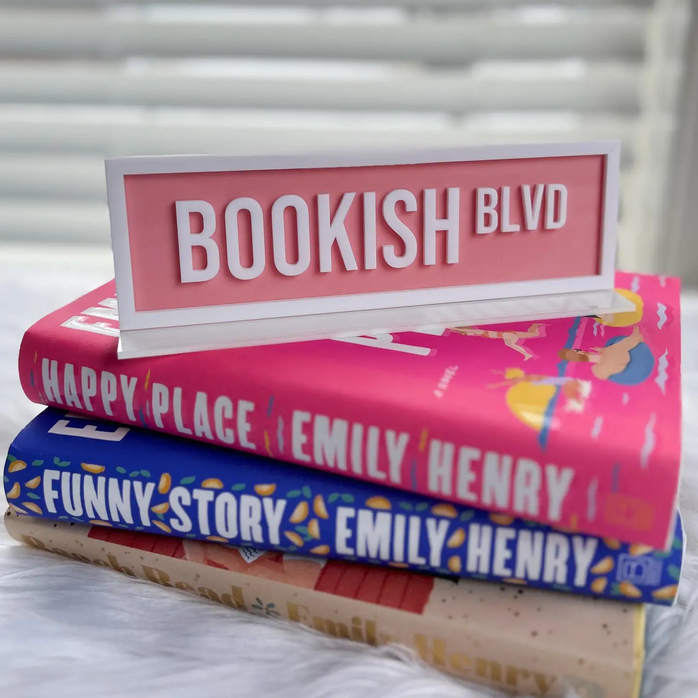 Acrylic Shelf Sign with Stand