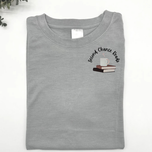 Second Chance Reads Logo T-Shirt - Grey